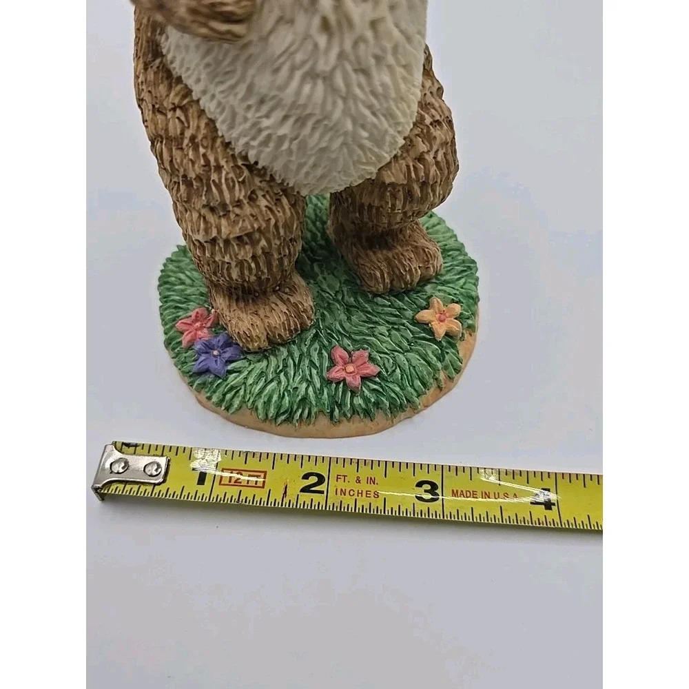Dept  56 Vintage Easter Bunny Figurine Rabbit Basket  Retired Resin